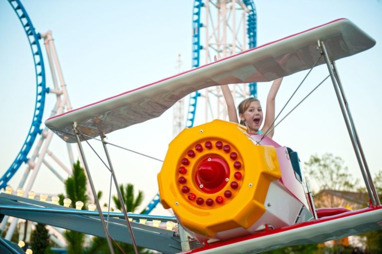 A child smiling from the Flying Aces